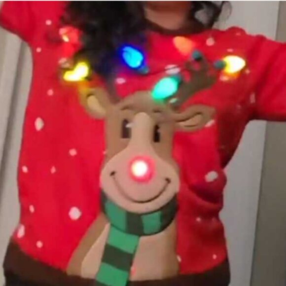 Ugly Christmas Sweaters For Women, Light Up Christmas Sweater, LED - Picture 8 of 8